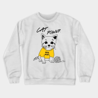 Cat Power Crewneck Sweatshirt